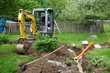 sewer line excavator small